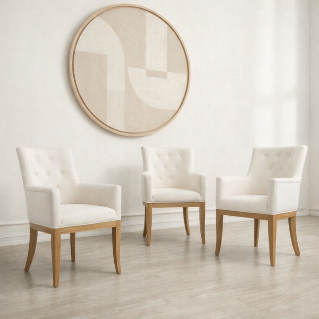 Dining chair Crystal with armrest