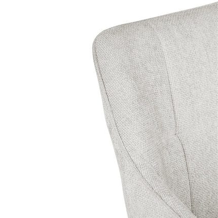 Set of 2 Linen Dining Chairs Croft