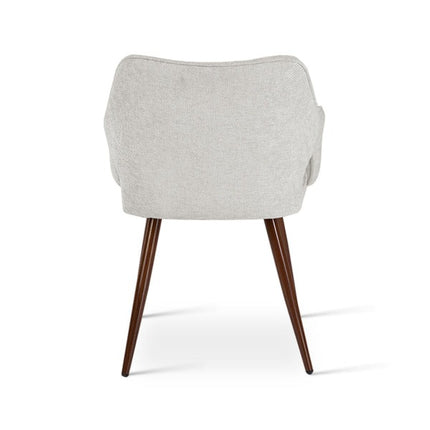 Set of 2 Linen Dining Chairs Croft