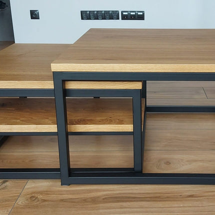 Oak double coffee table PULL