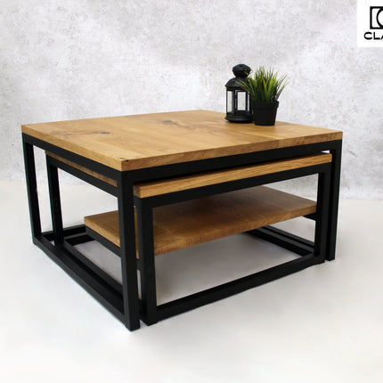 Oak double coffee table PULL