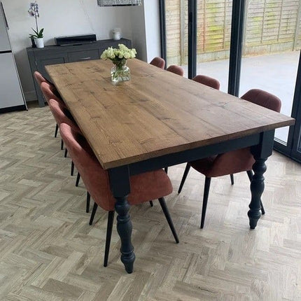 Extra Wide Dining Table Hawick Dine Table Rustic Farmhouse