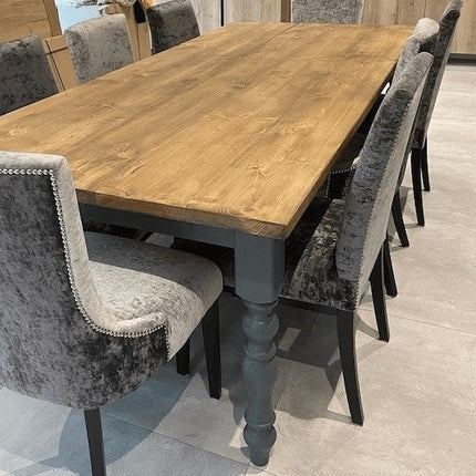 Extra Wide Dining Table Hawick Dine Table Rustic Farmhouse