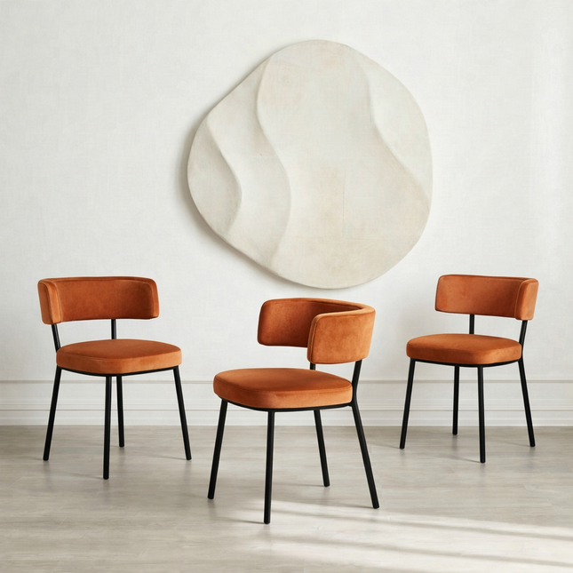 Dining Chair Geofrey with metal legs