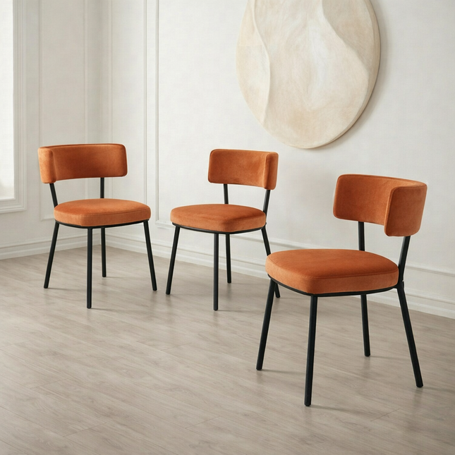 Dining Chair Geofrey with metal legs