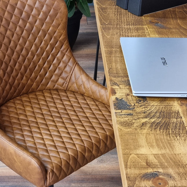 Rustic Small Desk Console Table Hairpin Legs Rustic Hallway Table 34cm Width