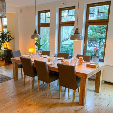 Kingston Farmhouse Dining Table – Rustic Wood Dining Table – Farmhouse Table – Handmade Table