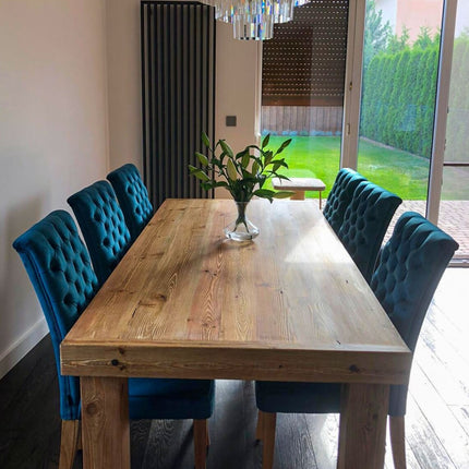 Kingston Farmhouse Dining Table – Rustic Wood Dining Table – Farmhouse Table – Handmade Table