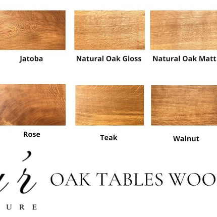 Extendable Solid Oak Dining Table Clar Trapezium Legs 090