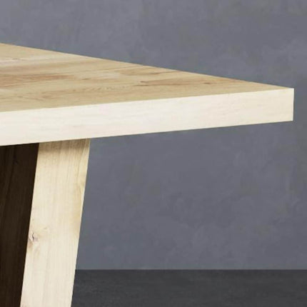 Solid Oak Dining Table with VF Frame Wooden Legs – DURABLE HARDWOOD CLAR 025