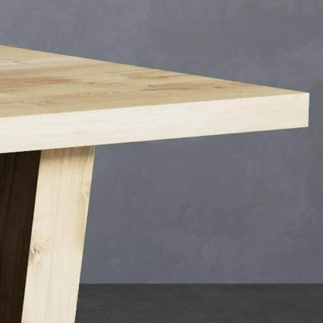 Solid Oak Dining Table with VF Frame Wooden Legs – DURABLE HARDWOOD CLAR 025