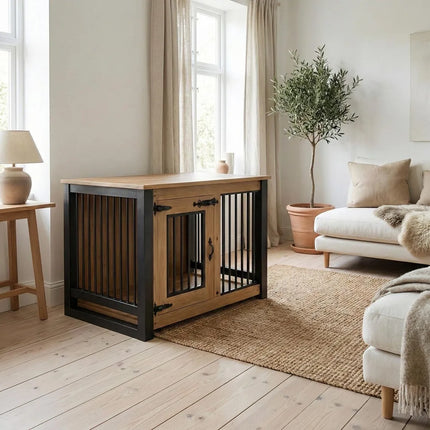 Single Large Deluxe Furniture Pet Sideboard,Dog Cabinet - Industrial