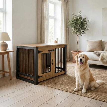 Single Large Deluxe Furniture Pet Sideboard,Dog Cabinet - Industrial