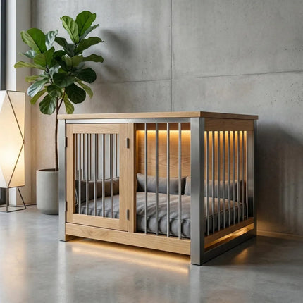 Single Large Deluxe Furniture Pet Sideboard,Dog Cabinet - Industrial