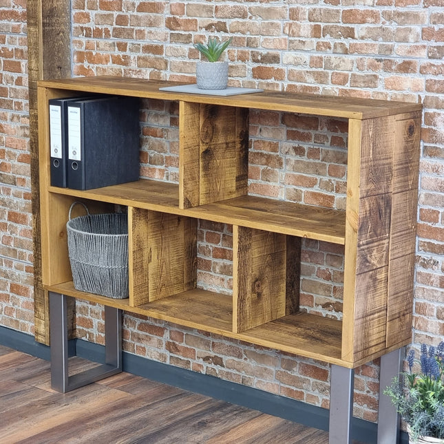 Rustic Bookcase Handmade Industrial Style Bookcase Bookshelf Storage Unit Cabinet Lincoln