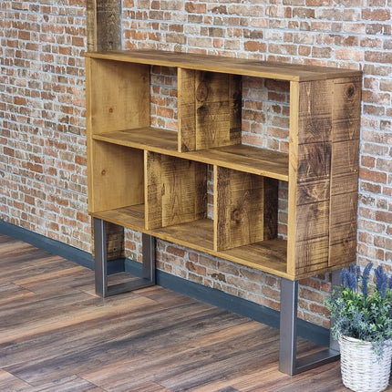 Rustic Bookcase Handmade Industrial Style Bookcase Bookshelf Storage Unit Cabinet Lincoln