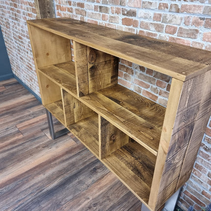 Rustic Bookcase Handmade Industrial Style Bookcase Bookshelf Storage Unit Cabinet Lincoln