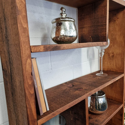 Rustic Bookcase Handmade Industrial Style Bookcase Bookshelf Storage Unit Cabinet 1014