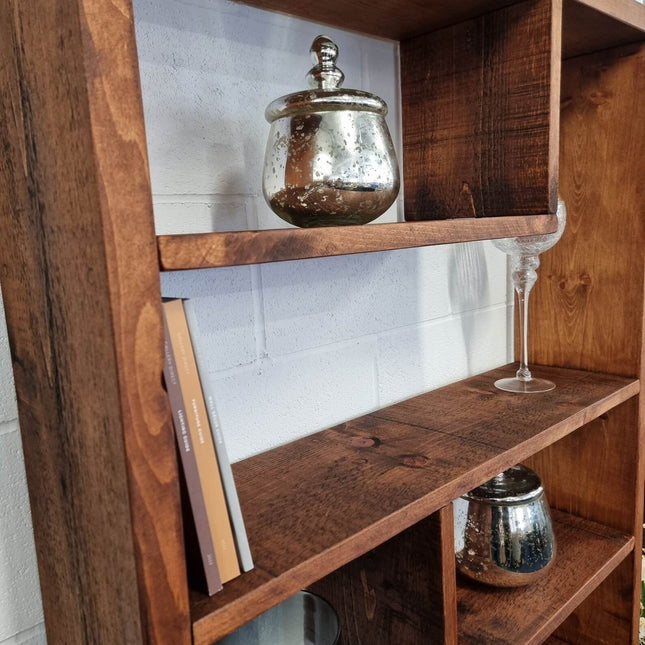 Rustic Bookcase Handmade Industrial Style Bookcase Bookshelf Storage Unit Cabinet 1014