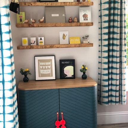 Rustic Floating Shelves Handmade Solid Wood