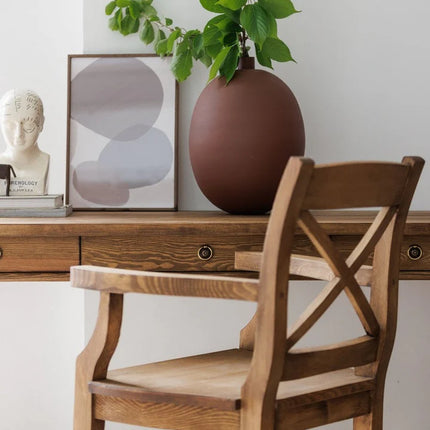 Broxa Wooden Dining Armchair Solid Wood
