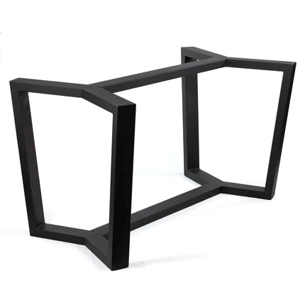 Dining Table Live Edge Extendable 2-Sides Dining Table Kitchen Industrial Rustic Wood, Cress  Steel Base