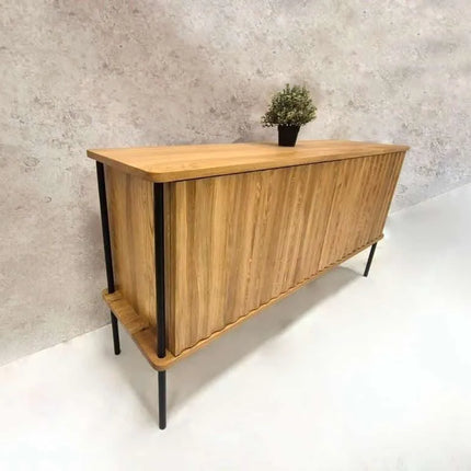 Oak chest of drawers in the loft style Metheringham