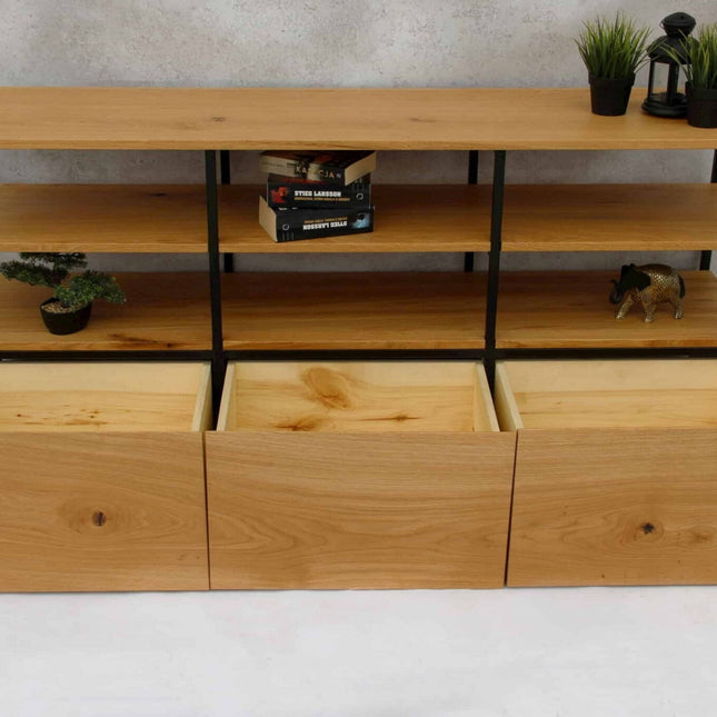 Oak loft chest of drawers with drawers Bottesford