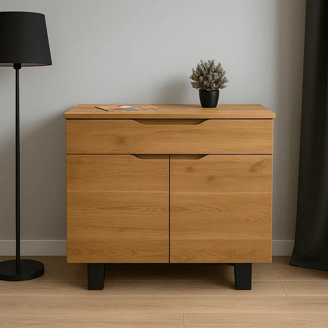 Oak chest of drawers in the loft style Revesby