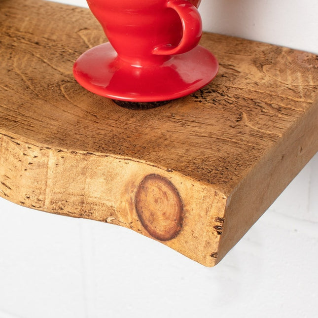 Rustic Floating Shelves Handmade Solid Wood