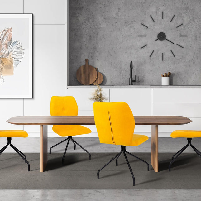 Dining chair Lun with metal legs