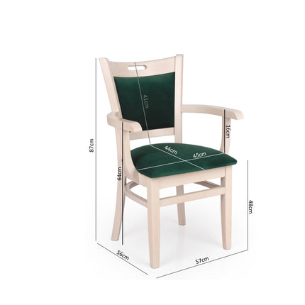 Dining chair Marco 2 with armrest