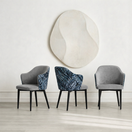 Melis swivel chair with metal legs