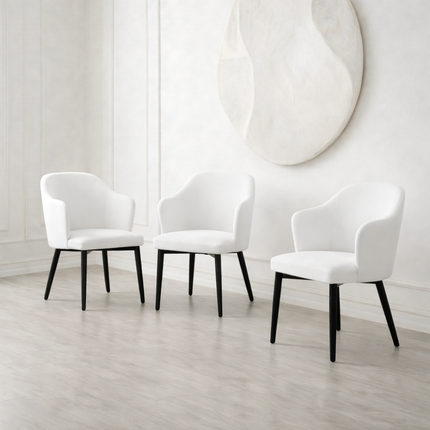 Melis swivel chair with metal legs