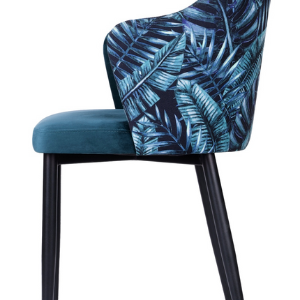 Melis swivel chair with metal legs