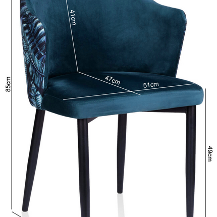 Melis swivel chair with metal legs