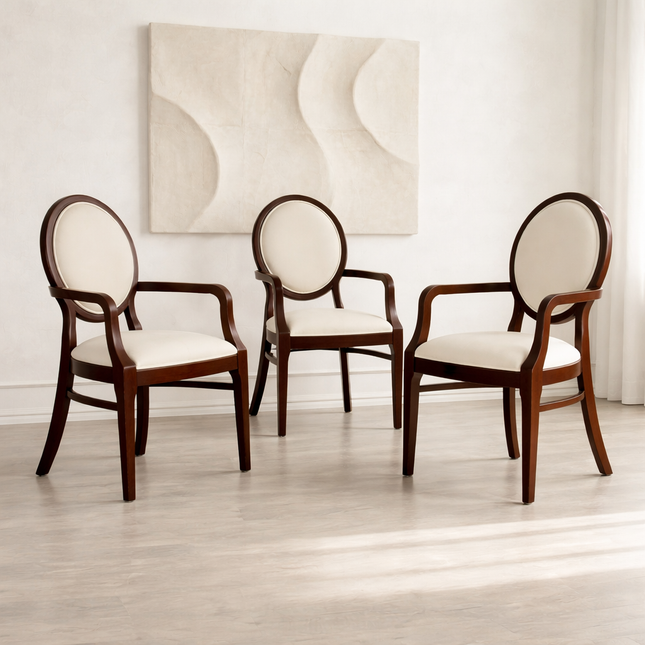 Dining chair Charles with armrest