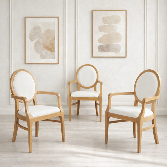 Dining chair Charles with armrest