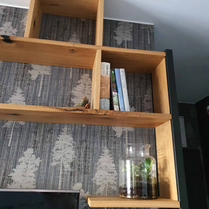 Loft Oak TV wall installation