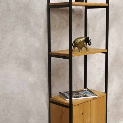 Oak Industrial Bookcase Crowland