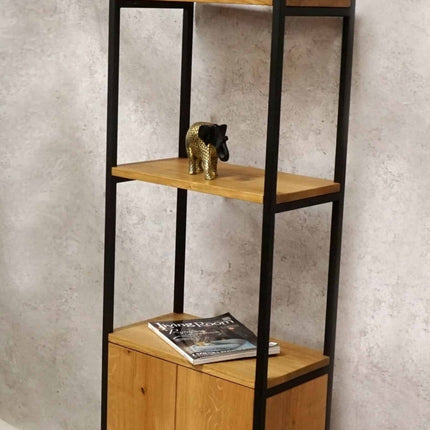 Oak Industrial Bookcase Crowland