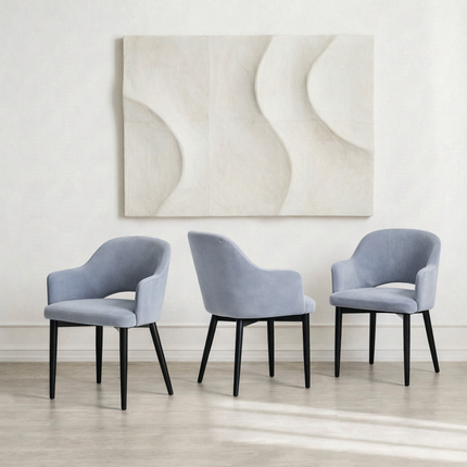 Dining chair Rose with metal legs