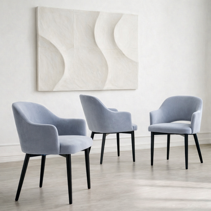 Dining chair Rose with metal legs