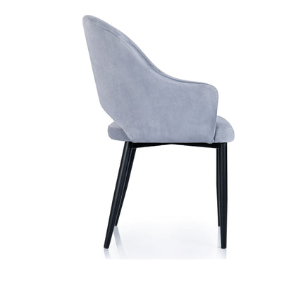 Dining chair Rose with metal legs