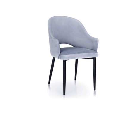 Dining chair Rose with metal legs