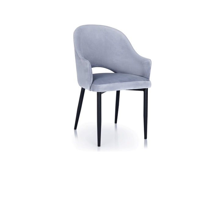 Dining chair Rose with metal legs