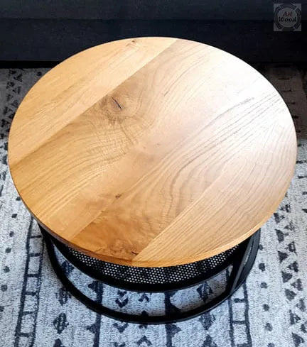 Round oak coffee table Perfect
