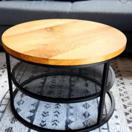 Round oak coffee table Perfect
