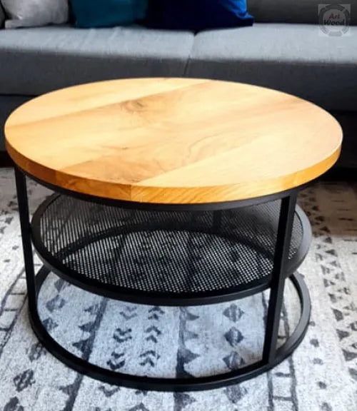 Round oak coffee table Perfect