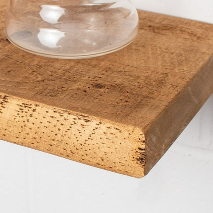 Rustic Floating Shelves Handmade Solid Wood